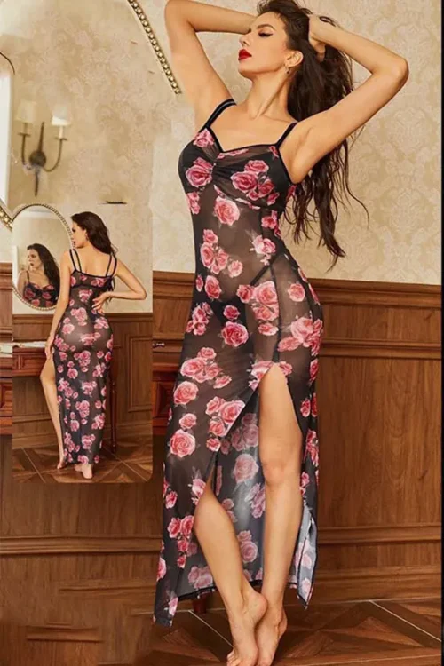 floral lingerie