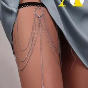 heart&moon leg chain