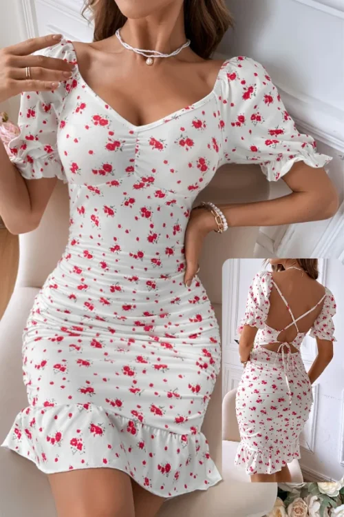 floral mini dress