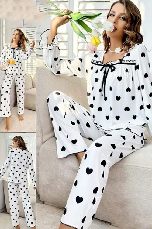white pj set