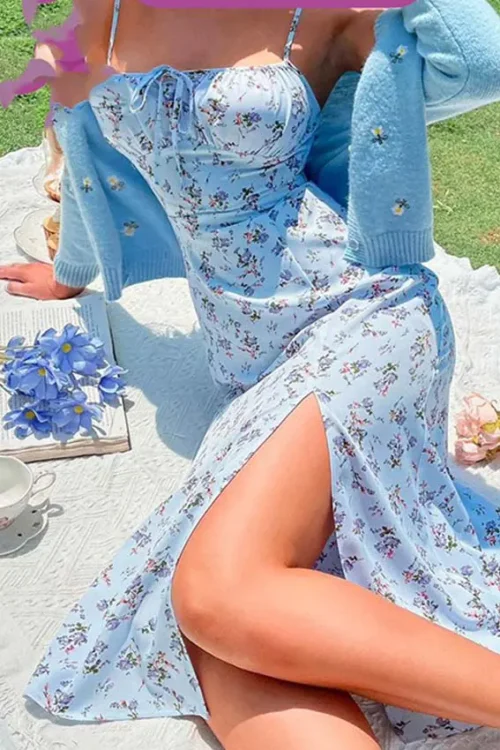 25949 lightblue maxi dress