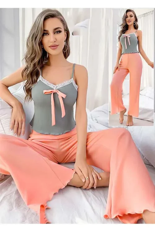 gray pj set
