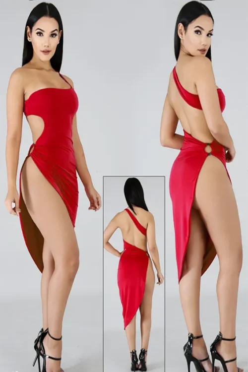 strike a pose midi burgundy dress