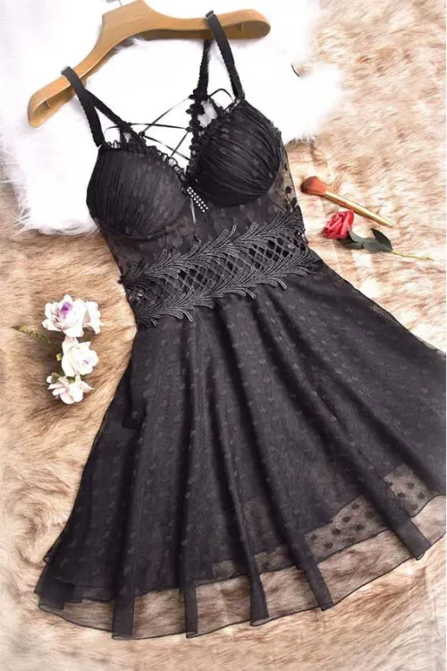 black toll lingerie