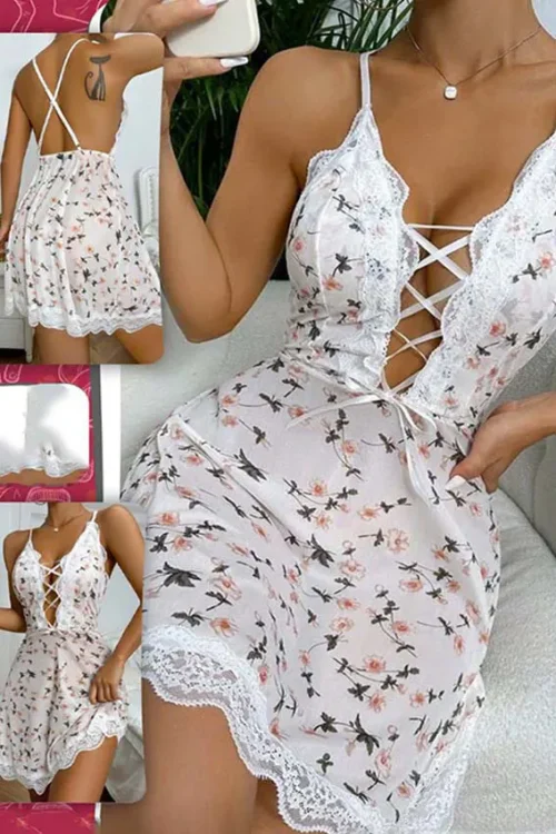 floral lingerie
