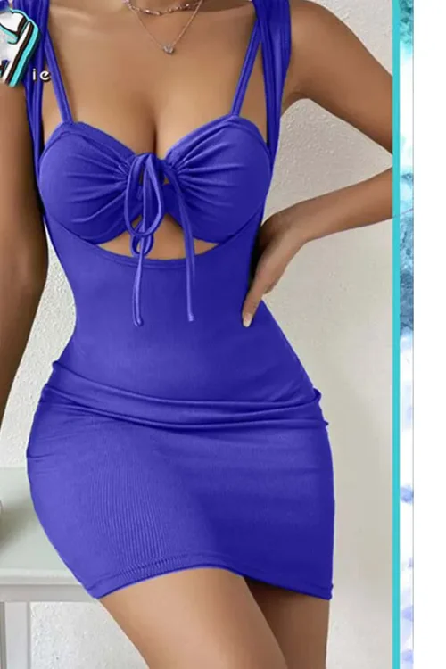 blue lingerie