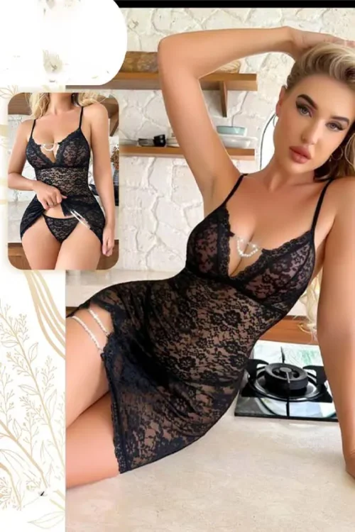 black lingerie
