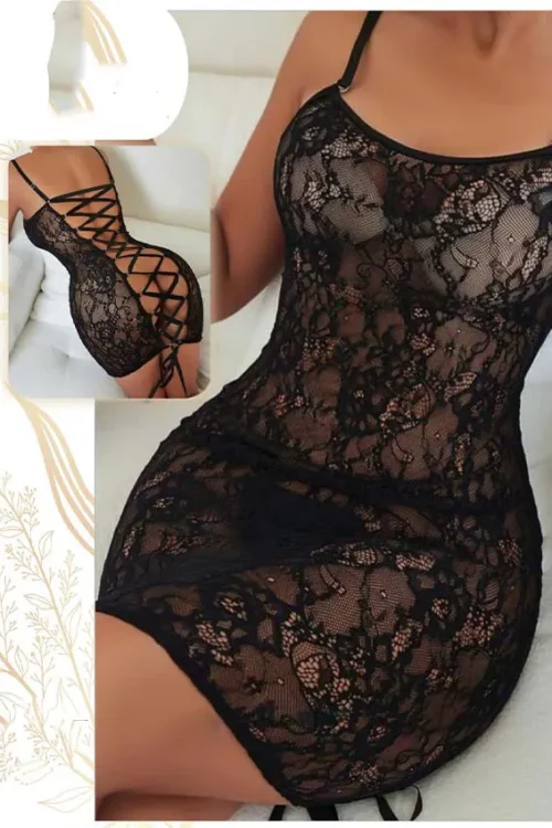 black lingerie