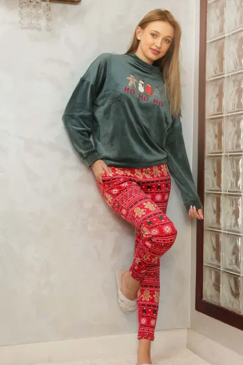 green pj set