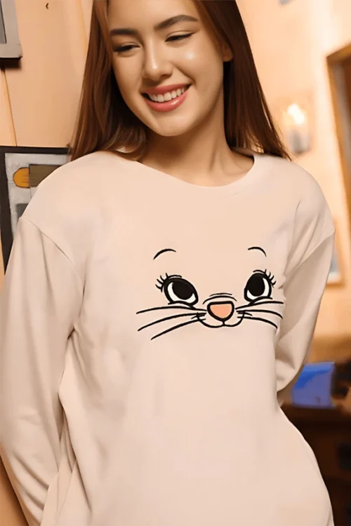 beige pj set - Image 2