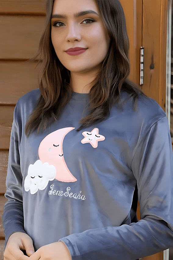 gray pj set