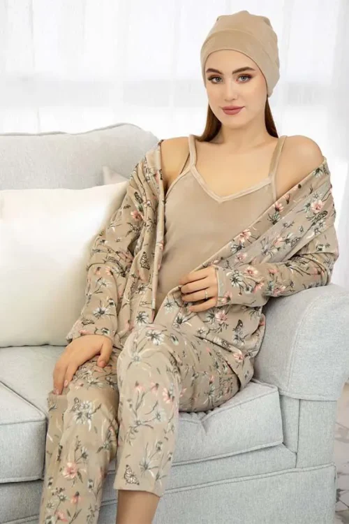 beige pj set