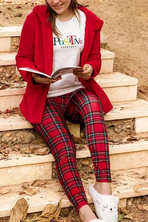 red pj set