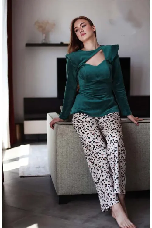 green pj set
