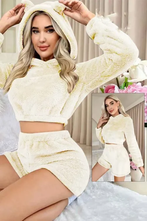 solid winter short pj set - Image 7