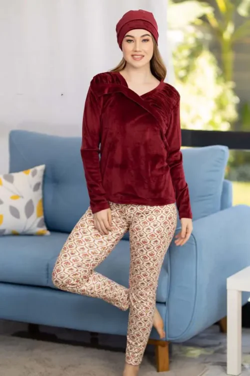 darkred pj set