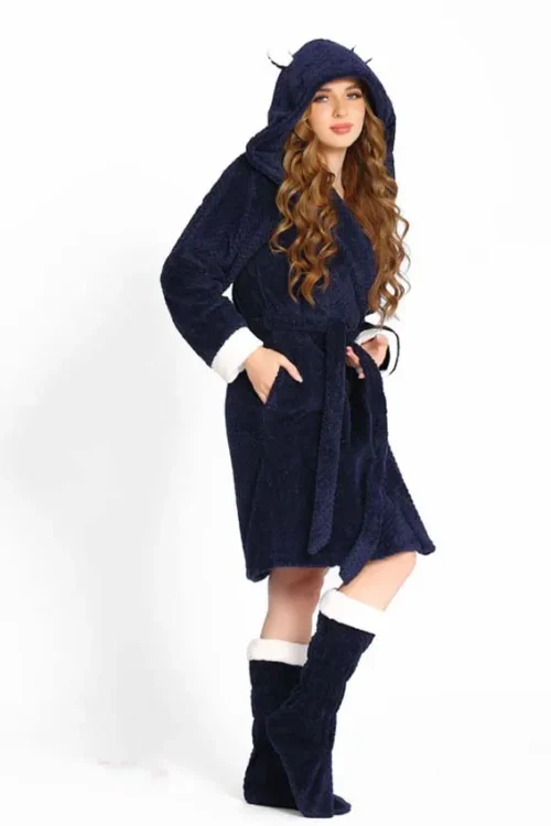 cute darkblue robe