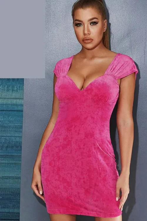 pink velvet lingerie