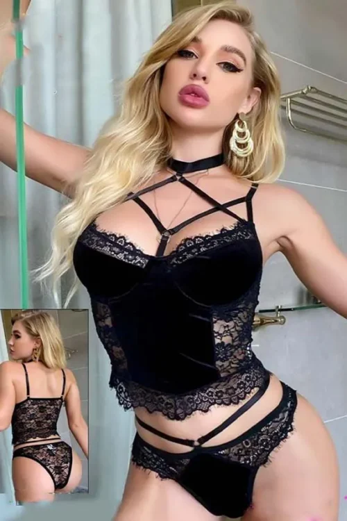 velvet bra & panty