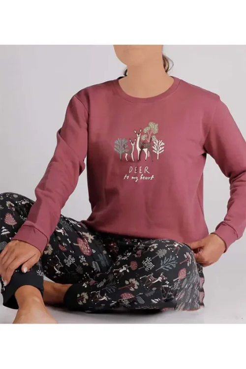 darkred pj set