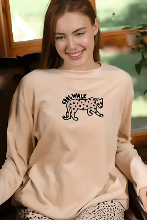 beige pj set - Image 3