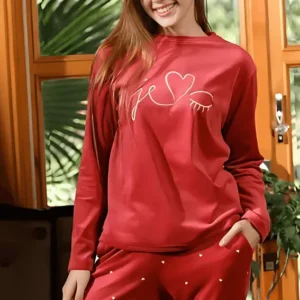 red pj set