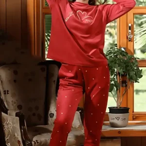 red pj set