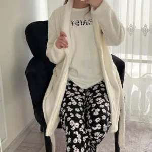 white pj set