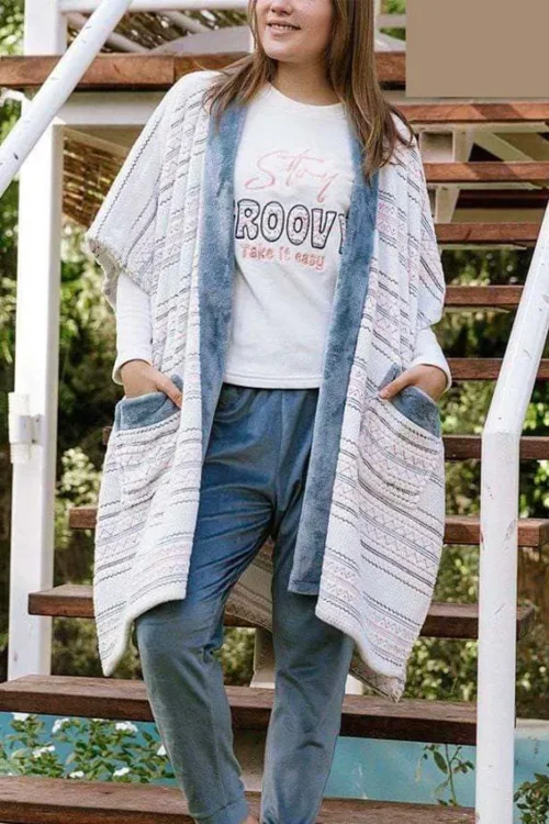 elegant lightblue pj set