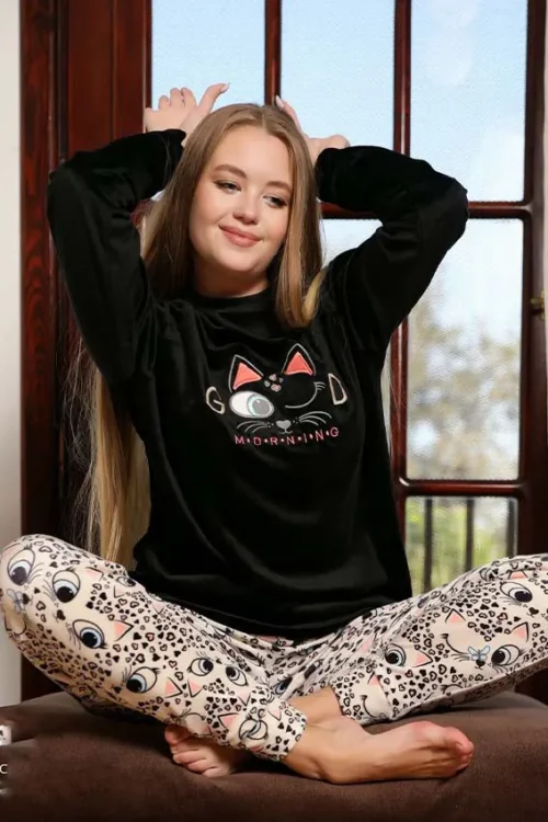 black pj set