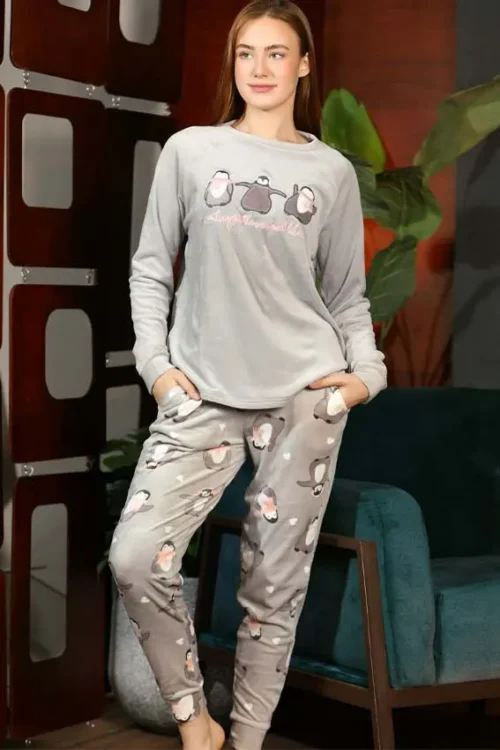 gray pj set
