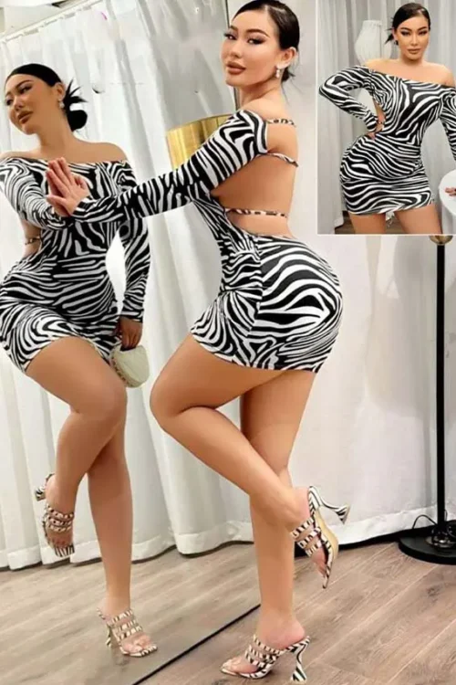 zebra print lingerie