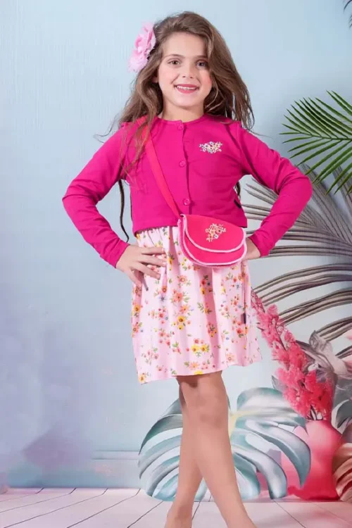 fushia girls dress