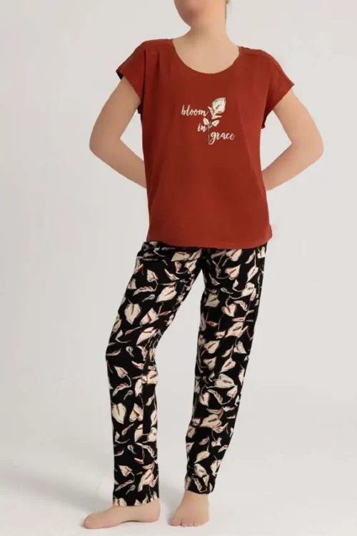 darkred pj set