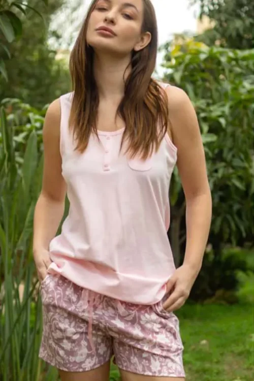 pink short pj (100% cotton)