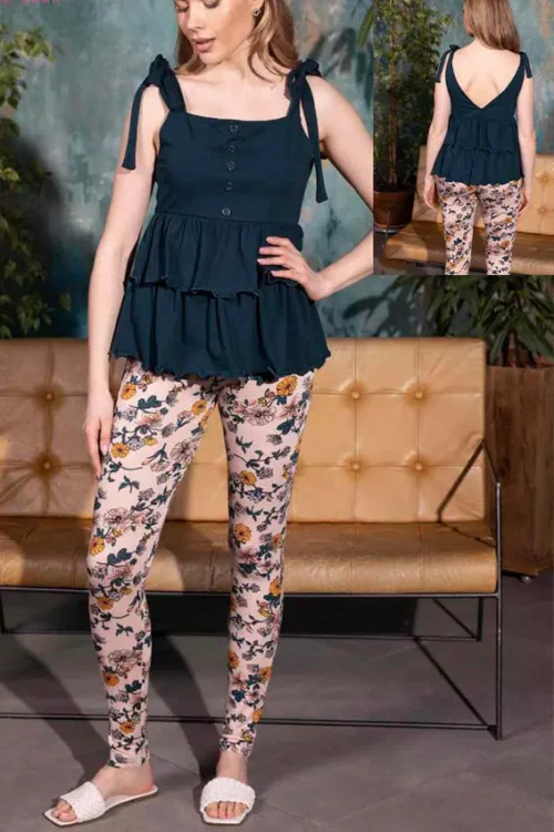 green pj set (100% cotton)