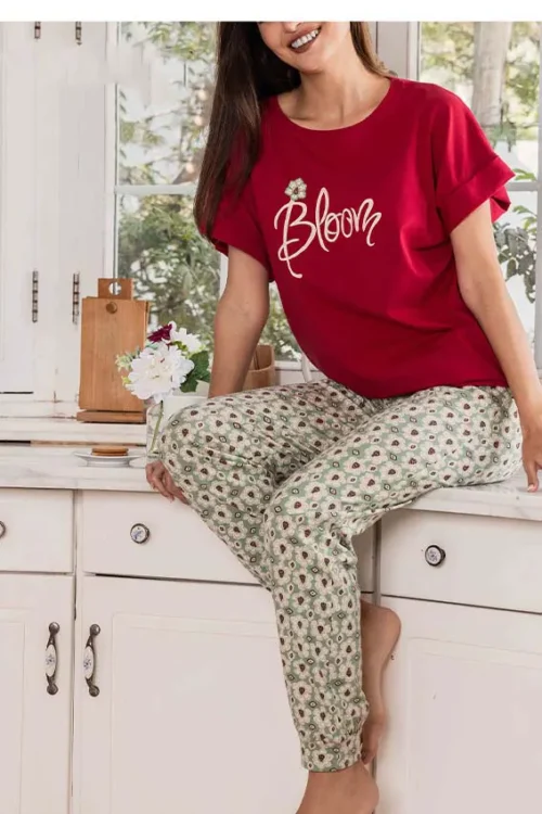 darkred pj set (100% cotton)