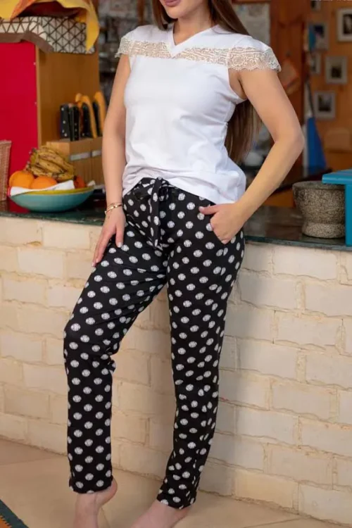 white pj set (100% cotton)