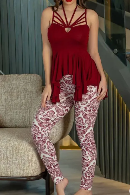 darkred pj (100% cotton)