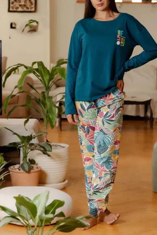 green pj set (100% cotton)