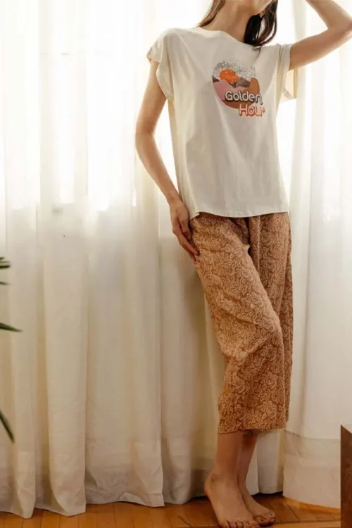 white pj set (100% cotton)