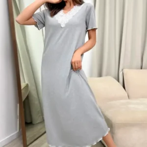 Long Gray Nightgown