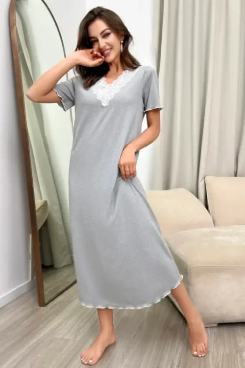 Long Gray Nightgown - Image 2