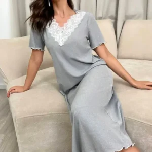 Long Gray Nightgown
