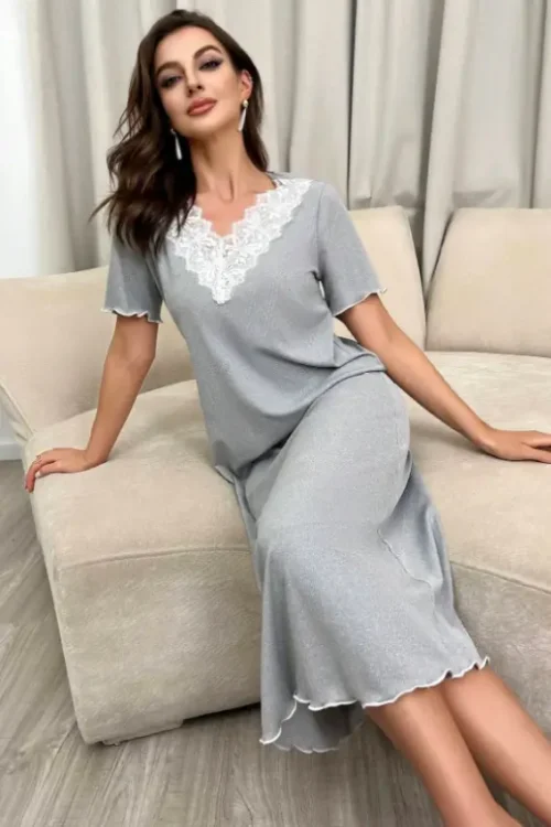 Long Gray Nightgown