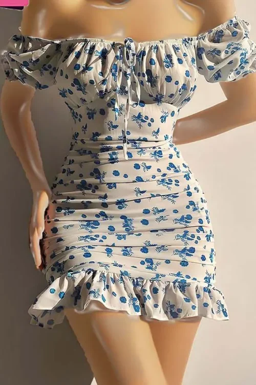 floral mini dress - Image 3