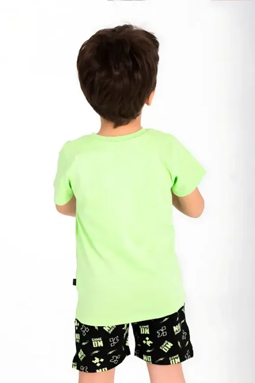 Minecraft Print Short Sleeve Shirt & Shorts Boys Set - Image 3