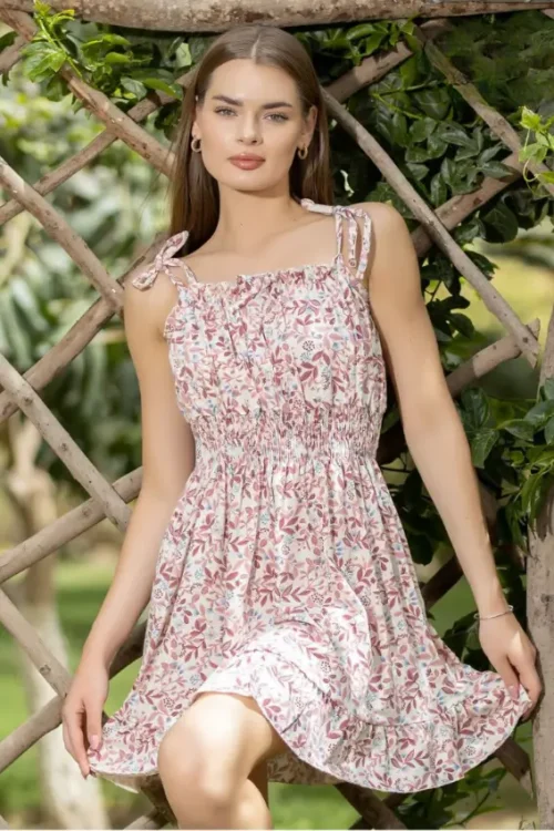 Floral Print Loungewear Dress - Image 2