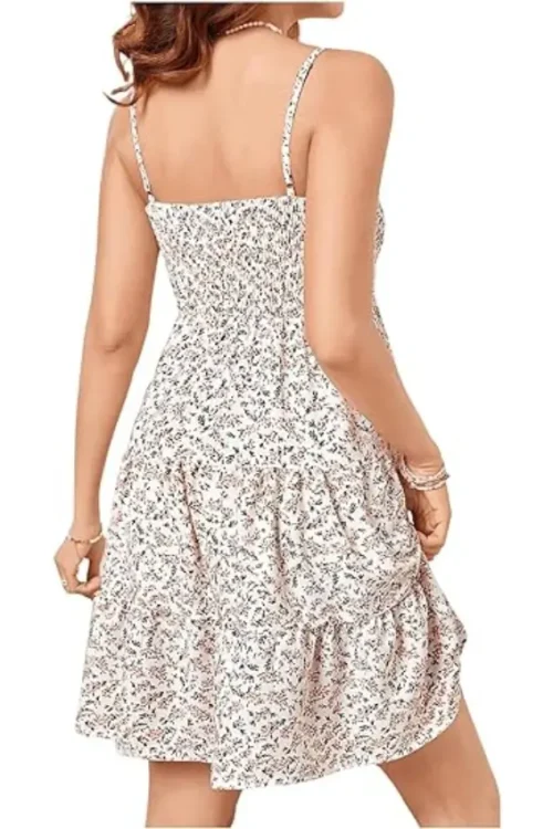 Floral Print Midi Dress - Image 4