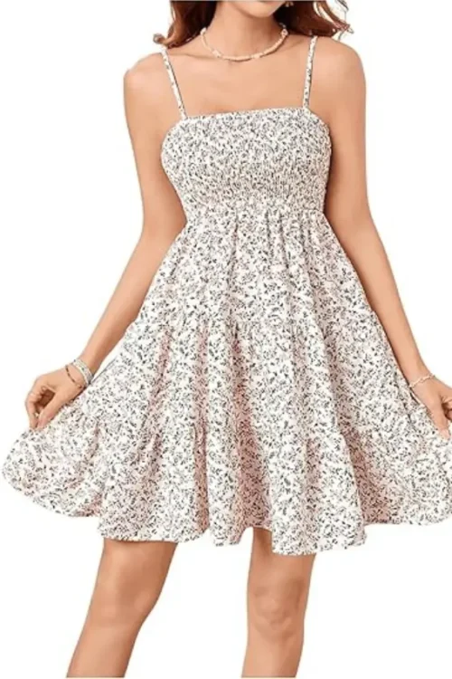 Floral Print Midi Dress - Image 5